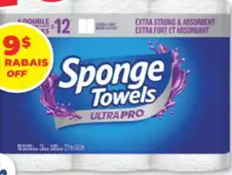 Familiprix SPONGE TOWELS, Ultra Pro, Paper towels, 6 Double rolls offer