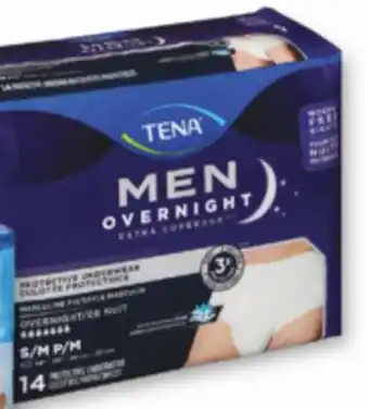 Familiprix Tena Men Overnight Extra Coverage protective underwear - Small / Medium 14un offer