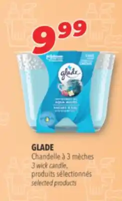 Familiprix GLADE, 3 wick candle, selected products offer