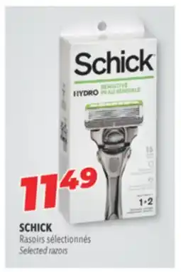 Familiprix SCHICK, Selected razors offer