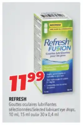 Familiprix REFRESH, Selected lubricant eye drops, 10 ml, 15 ml or 30 x 0.4 ml offer