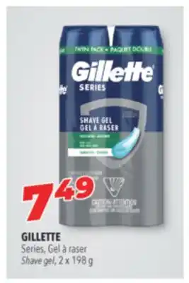 Familiprix GILLETTE, Shave gel, 2 x 198 g offer