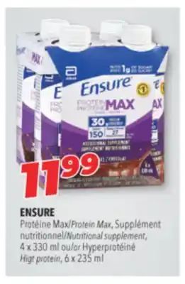 Familiprix ENSURE, Protein Max, Nutritional supplement, 4x330 ml or Higt protein, 6x235 ml offer