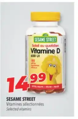 Familiprix SESAME STREET, Selected vitamins offer