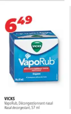 Familiprix VICKS VapoRub Nasal decongestant, 57 ml offer