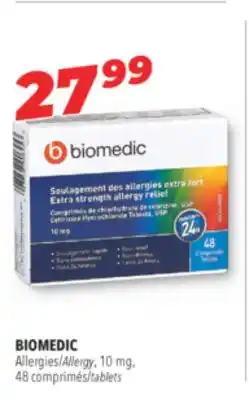 Familiprix Biomedic extra strength allergy relief tablets 48un offer