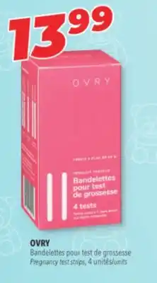 Familiprix OVRY, Pregnancy test strips, 4 units offer