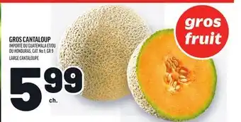 Metro GROS CANTALOUP | LARGE CANTALOUPE offer