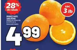 Metro ORANGES NAVEL SANS PÉPINS | SEEDLESS NAVEL ORANGES offer