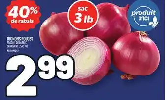 Metro OIGNONS ROUGES | RED ONIONS offer