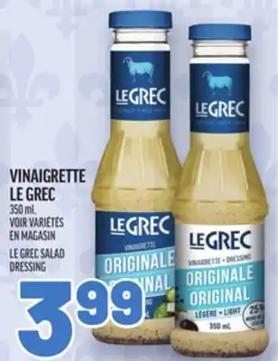 Metro VINAIGRETTE LE GREC | LE GREC SALAD DRESSING offer