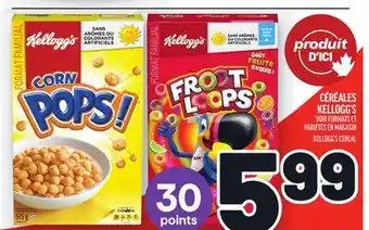 Metro CÉRÉALES KELLOGG'S | KELLOGG'S CEREAL offer