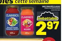 Metro SAUCE POUR PÂTES CLASSICO | CLASSICO PASTA SAUCE offer