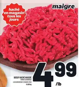 Metro BOEUF HACHÉ MAIGRE | LEAN GROUND BEEF, ECONOMIC PACK offer