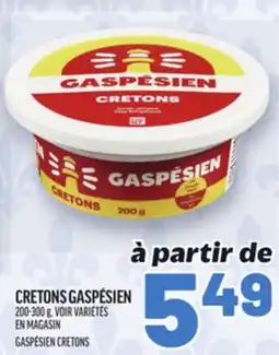 Metro CRETONS GASPÉSIEN | GASPÉSIEN CRETONS offer