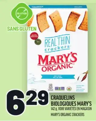 Metro CRAQUELINS BIOLOGIQUES MARY'S | MARY'S ORGANIC CRACKERS offer