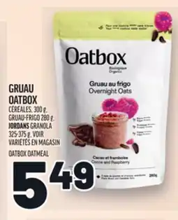 Metro GRUAU OATBOX | OATBOX OATMEAL offer