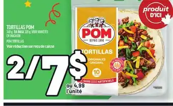 Metro TORTILLAS POM | POM TORTILLAS offer