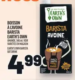 Metro BARISTA EARTH'S OWN AMANDE | EARTH'S OWN BARISTA OAT DRINK offer