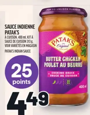 Metro SAUCE INDIENNE PATAK'S | PATAK'S INDIAN SAUCE offer