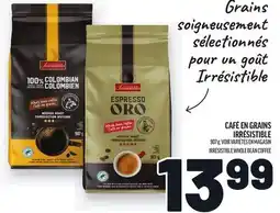 Metro CAFÉ EN GRAINS IRRÉSISTIBLE | IRRÉSISTIBLE WHOLE BEAN COFFEE offer