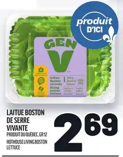 Metro LAITUE BOSTON DE SERRE VIVANTE GEN V | GEN V HOTHOUSE LIVING BOSTON LETTUCE offer