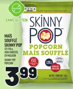 Metro MAÏS SOUFFLÉ SKINNY POP | SKINNY POP POPCORN offer