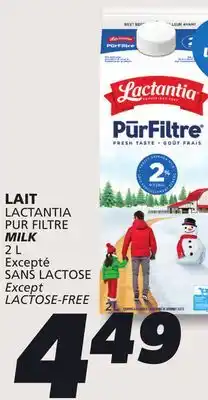 IGA LACTANTIA PUR FILTRE MILK offer