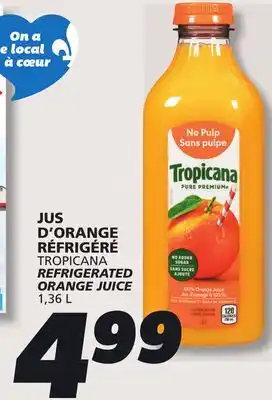 IGA TROPICANA REFRIGERATED ORANGE JUICE offer