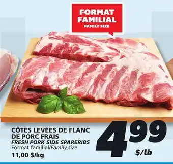 IGA FRESH PORK SIDE SPARERIBS offer