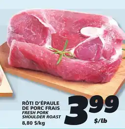 IGA FRESH PORK SHOULDER ROAST offer