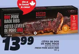 IGA BÂTON ROUGE FRESH PORK BACK RIBS offer