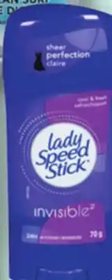 IGA LADY SPEED STICK ANTIPERSIPIRANT offer