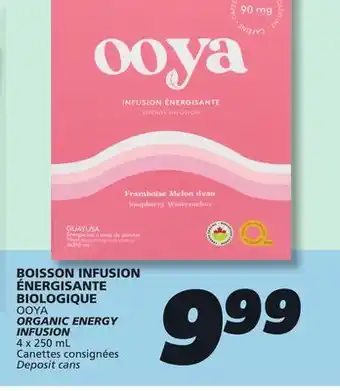 IGA OOYA ORGANIC ENERGY INFUSION offer