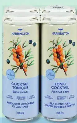 IGA HARRINGTON BOTANICAL SPARKLING WATER OR ALCOHOL-FREE TONIC COCKTAIL offer