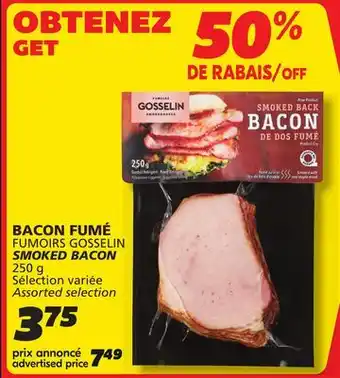 IGA FUMOIRS GOSSELIN SMOKED BACON offer