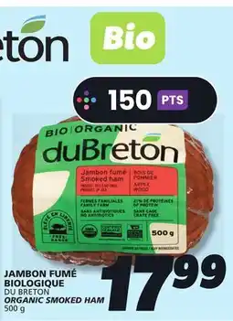 IGA DU BRETON ORGANIC SMOKED HAM offer