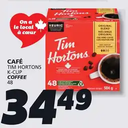 IGA TIM HORTONS K-CUP COFFEE offer