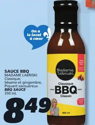 IGA MADAME LABRISKI BBQ SAUCE offer