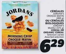 IGA JORDAN'S CEREAL OR ORGANIC CEREAL offer