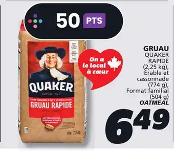 IGA QUAKER RAPIDE OATMEAL offer