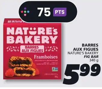 IGA NATURE'S BAKERY FIG BAR offer