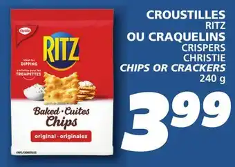 IGA RITZ CHIPS OR CRACKERS offer