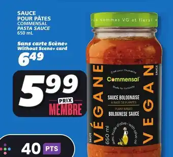 IGA COMMENSAL PASTA SAUCE offer