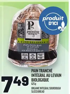 Metro PAIN TRANCHÉ INTÉGRAL AU LEVAIN BIOLOGIQUE | ORGANIC INTEGRAL SOURDOUGH SLICED BREAD offer