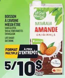 Metro BOISSON À L'AVOINE MIEUX-ÊTRE | LIFE SMART OAT DRINK offer