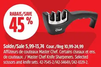 Canadian Tire Master Chef Knife Sharpeners offer