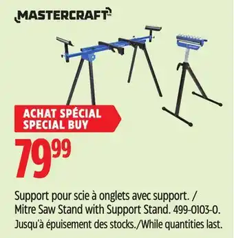 Canadian Tire Mastercraft Mitre Saw Stand with Support Stand offer