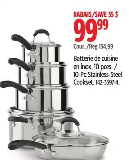 Canadian Tire Master Chef 10-Pc Stainless-Steel Cookset offer