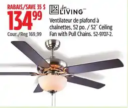 Canadian Tire FOR LIVING 52˝ Ceiling Fan with Pull Chains offer